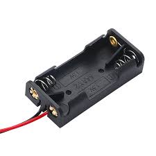 This battery box holder with wire leads, fits for standard 1.5V AA batteries. · With spring clip design, easy to install and remove a battery