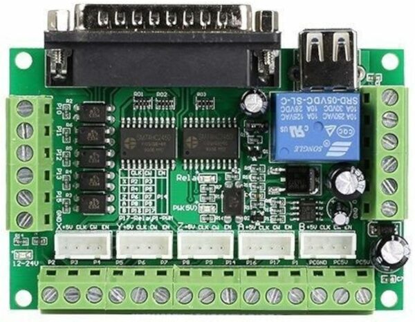 5 Axis CNC Interface Adapter Breakout Board Stepper Motor
