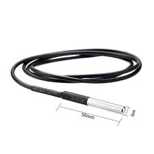Waterproof Temperature Probe Thermometer DS18B20 1M with Heat Resistance Thermal Cable