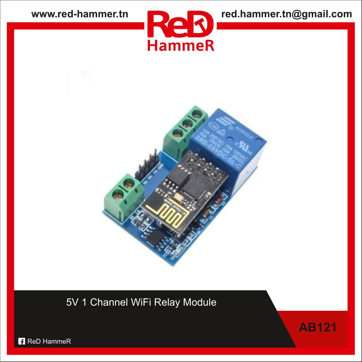 5V 1 Channel WiFi Relay Module