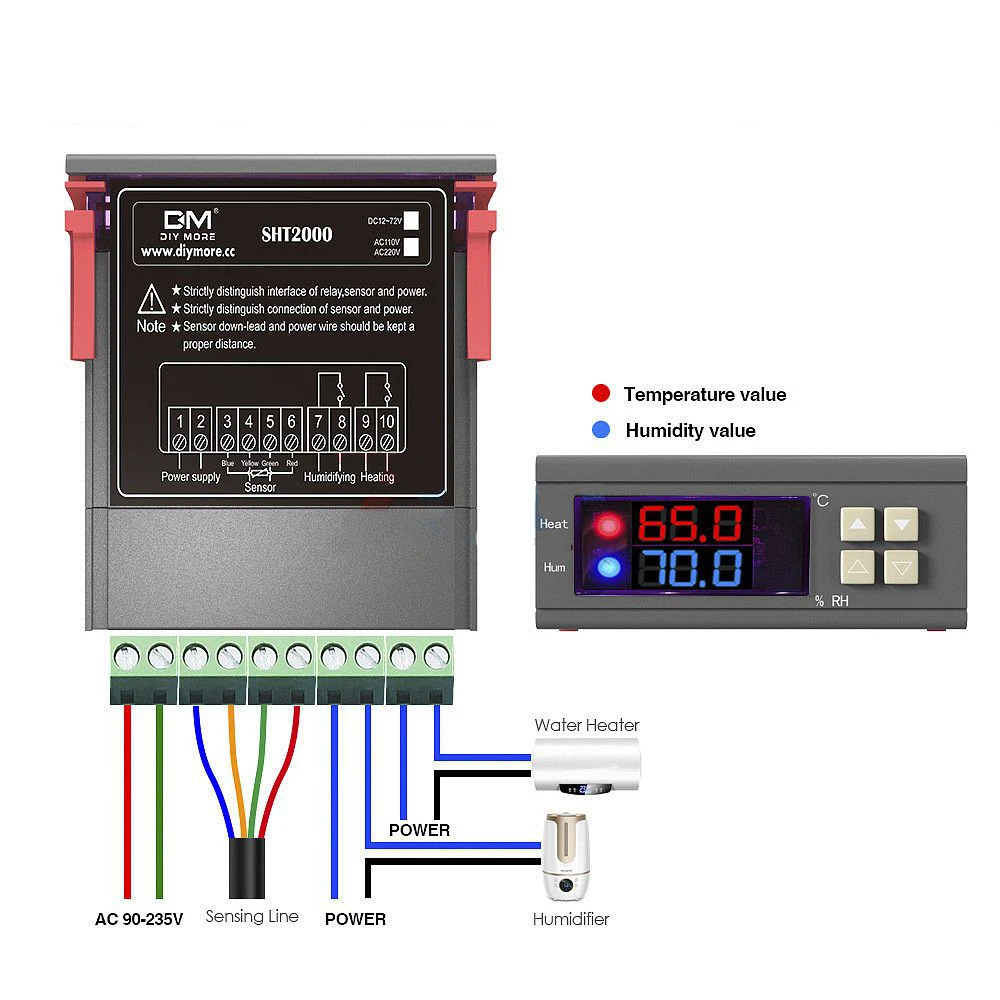 Régulateur De Température Et Humidité SHT2000