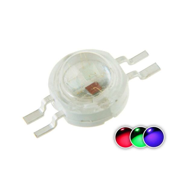 1W High Power LED Color RGB 4 Pin 6 Pin(300mA-350mA for Each Color 3 Watt)